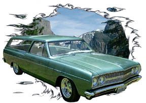 You are bidding on 1 1965 Green Chevy Chevelle Station Wagon 