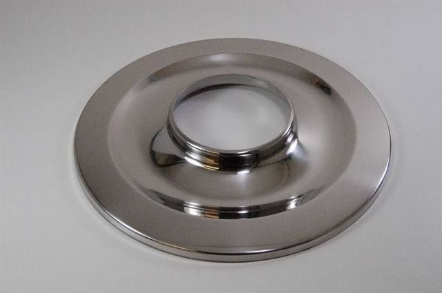 FLAT STAINLESS STEEL AIR CLEANER BASE FORD CHEVY MOPAR  