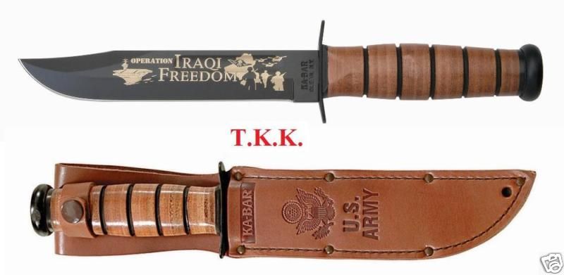 KA BAR #9127 U.S. Army Iraqi Freedom Comm. Knife / NEW  