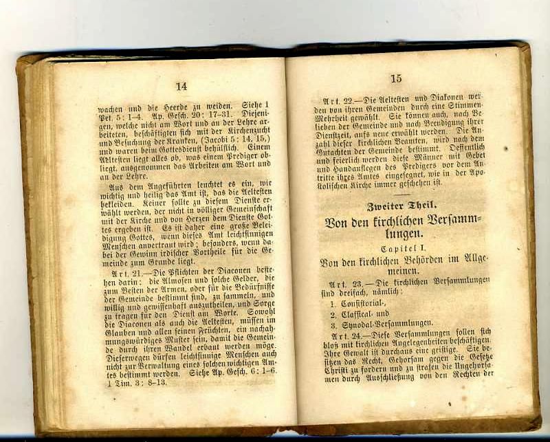 1860 antique KATECHISMUS german religious book BIBLE  