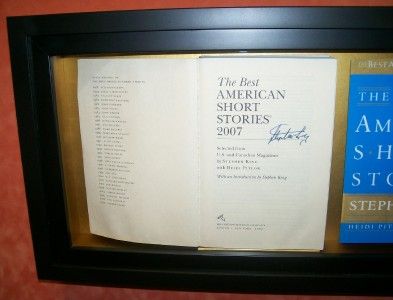 STEPHEN KING Short Stories Signed Autograph FRAMED Custom LOA 2007 