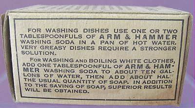 Vintage FREE SAMPLE Arm Hammer Washing SODA Soap in Box  