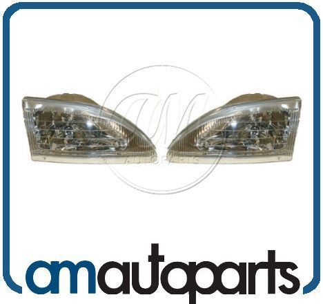 94 98 Ford Mustang Cobra Headlamps Headlights Left LH & Right RH Pair 