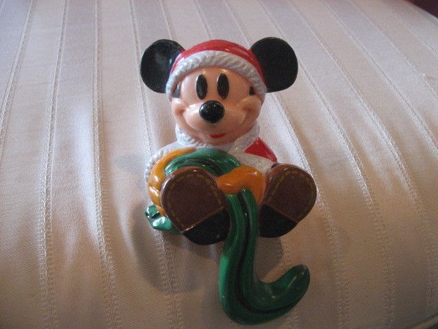 Vintage Christmas Walt Disneys Mickey Mouse Xmas Stocking Holder 