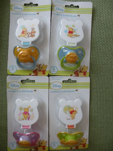 Disney Winnie Pooh Baby Dummy Soother with Clip 6m+  
