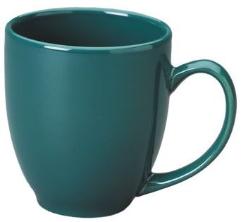 Bistro Ceramic 15 oz Coffee Mug 4pc set NEW  