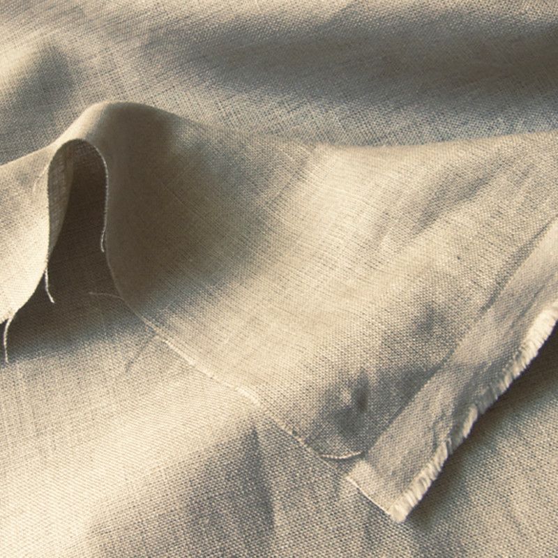 ECO HEAVY LINEN UPHOLSTERY FABRIC NATURAL ORGANIC FLAX  