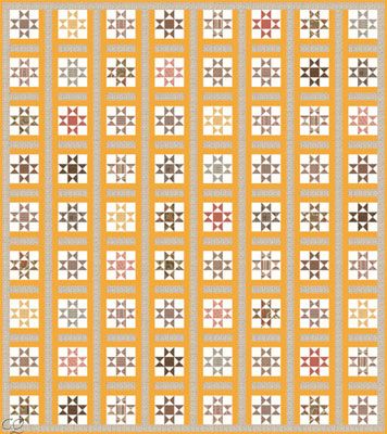 Moda Collections for a Cause Charity Civil War Quilt Kit Yellow Repro 